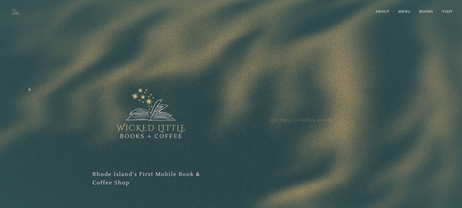 Wicked Little Books + Coffee — Custom website for Rhode Island's first mobile bookshop cafe